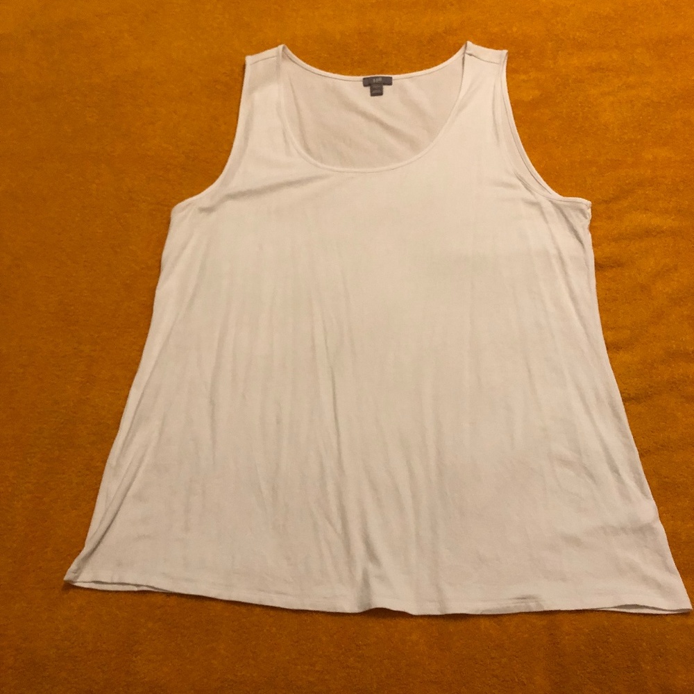 Ladies White Tank